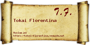Tokai Florentina névjegykártya